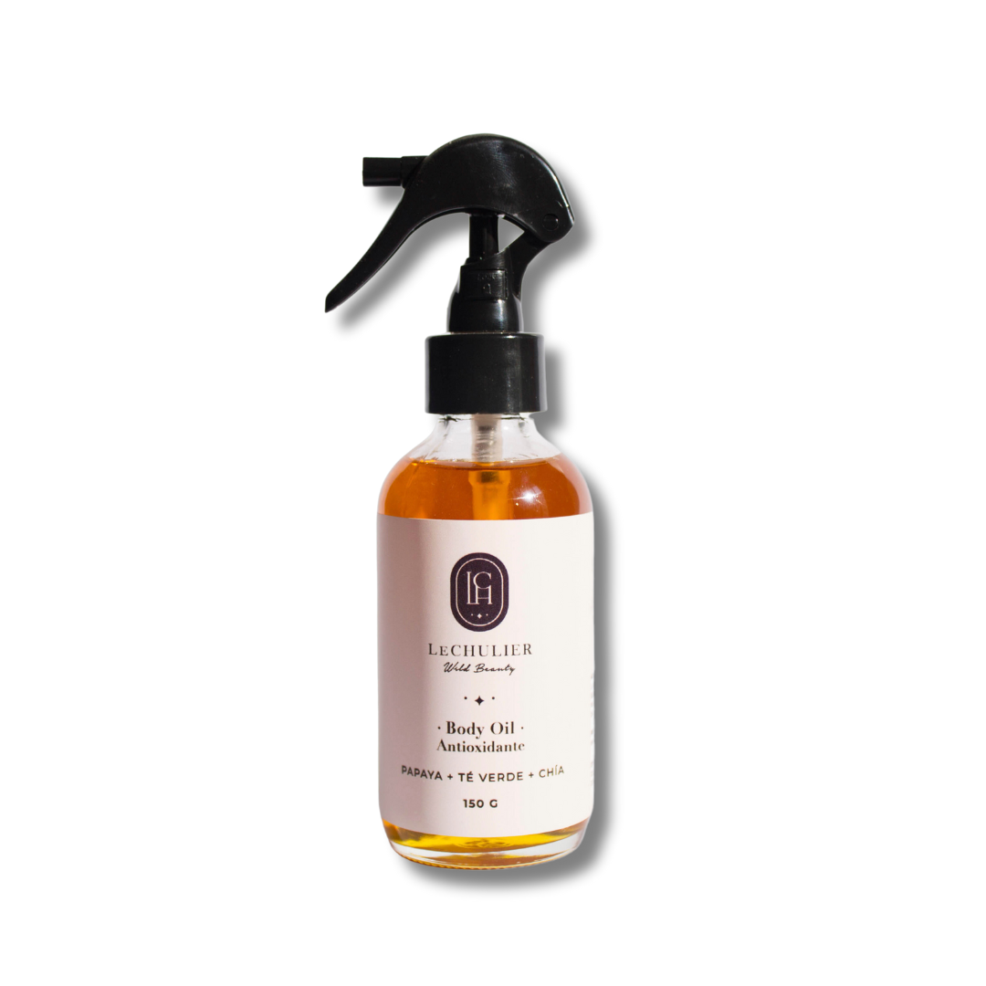 BODY OIL ANTIOXIDANTE Papaya + té verde + chía