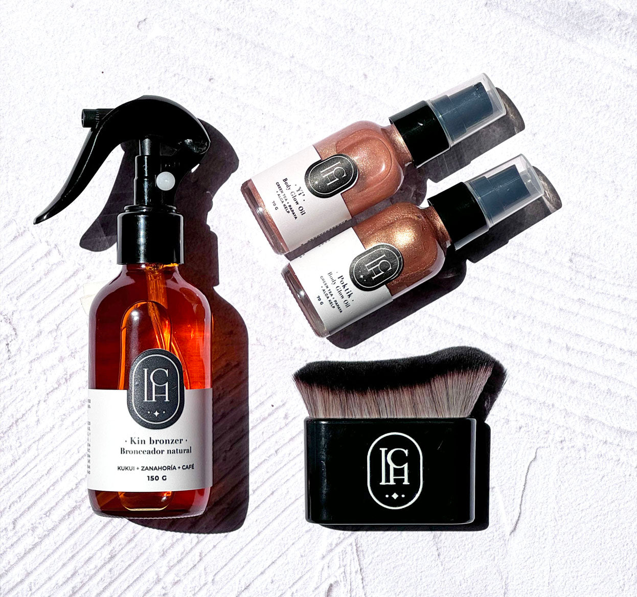 BODY BRUSH brocha aplicadora de body glow y bronzer